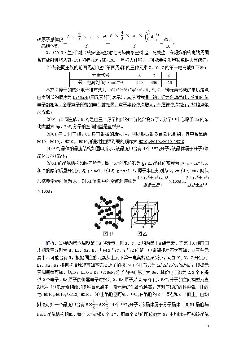 2020高考化学二轮复习能力提升训练16物质结构与性质（选修3）（含解析）03