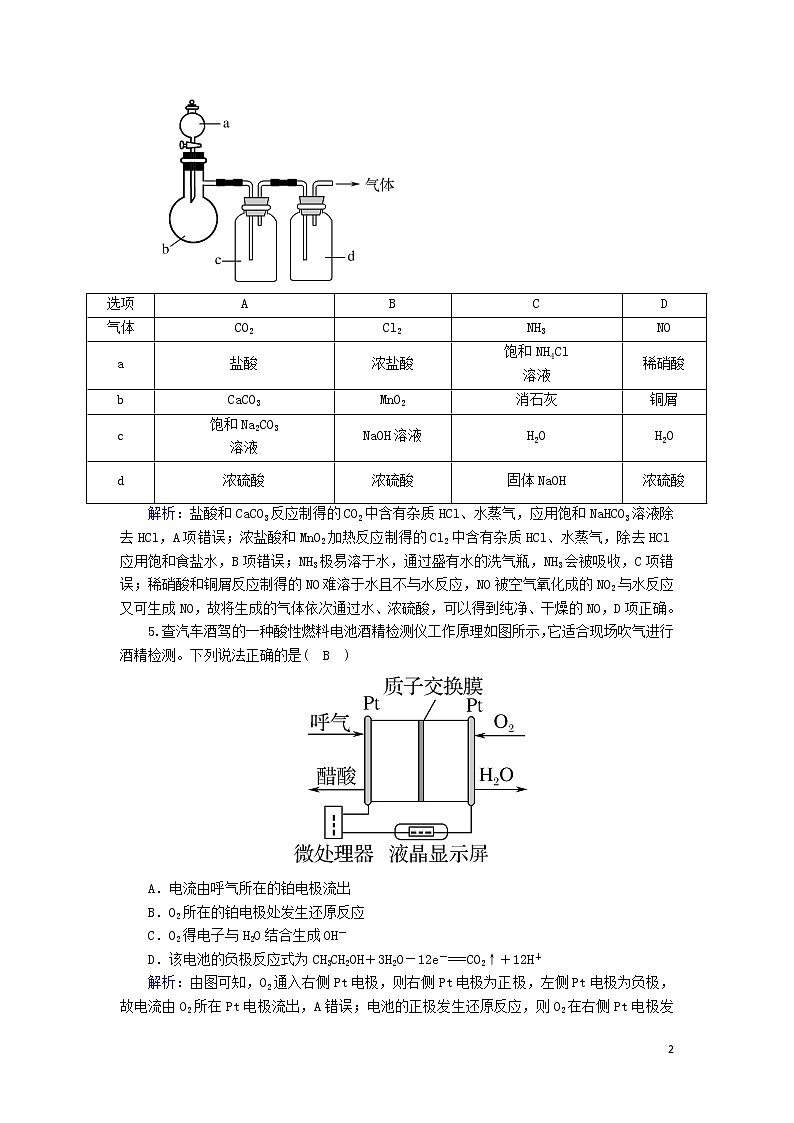 2020高考化学二轮复习选择题标准练7（含解析）第2页