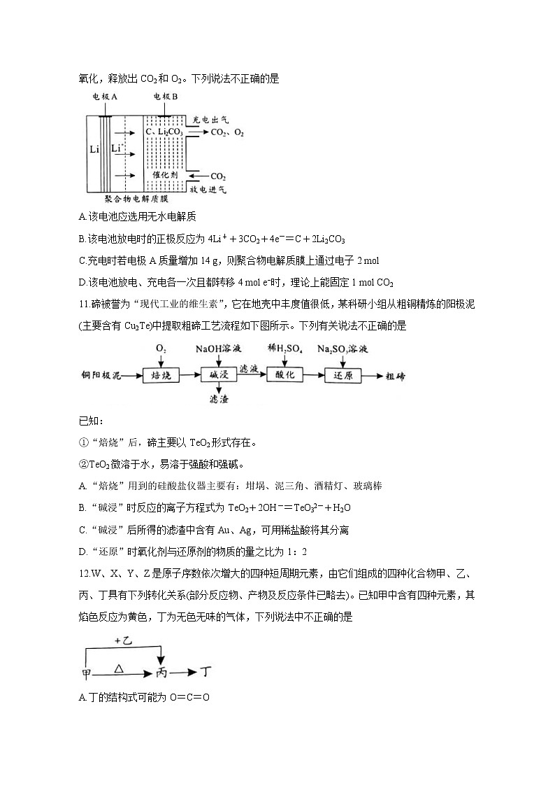 湖南省永州市2020届高三第三次模拟考试化学02