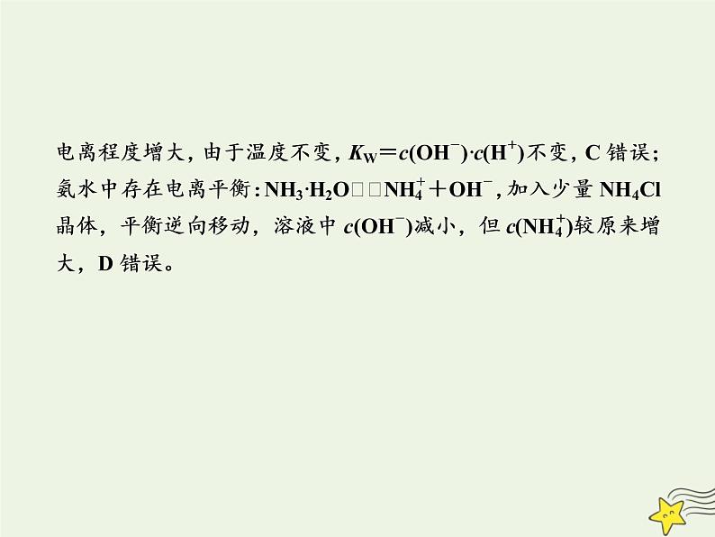 2020高考化学一轮复习第八章水溶液中的离子平衡课时作业21弱电解质的电离课件第4页