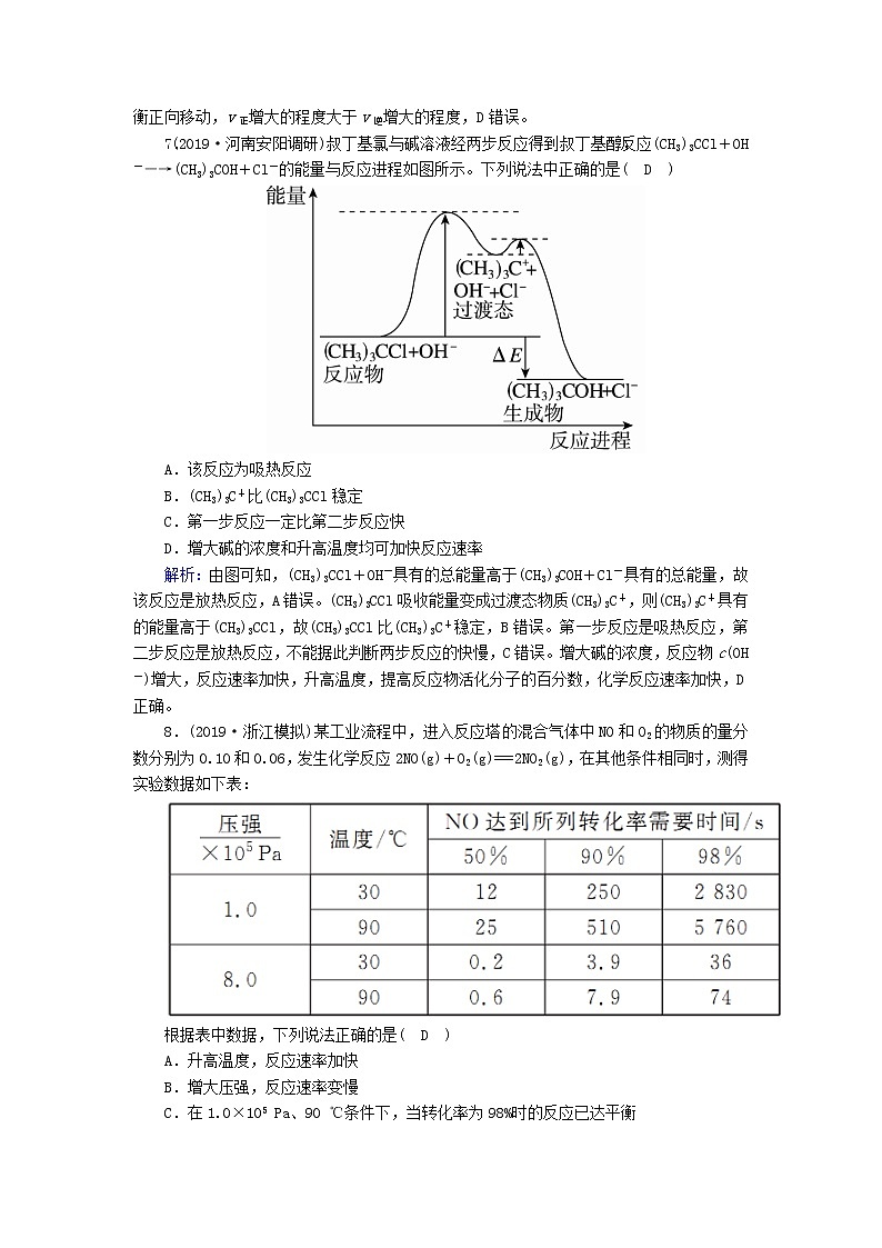 2020高考化学一轮复习第七章化学反应速率化学平衡课时作业18化学反应速率（含解析） 练习03