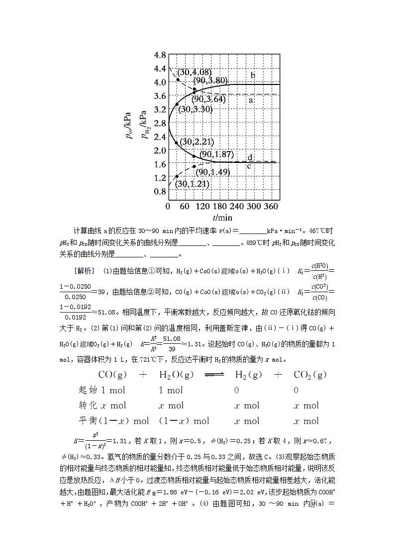 2020版高考化学二轮复习大题突破一化学反应原理综合高考真题（含解析）02