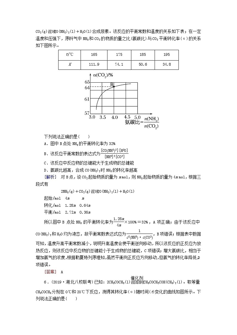 2020版高考化学二轮复习专题强化训练7化学反应速率与化学平衡（含解析）03