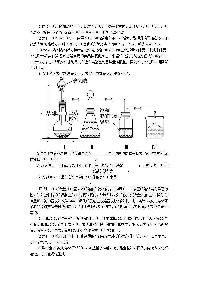 2020版高考化学二轮复习专题强化训练14填空题（含解析）03