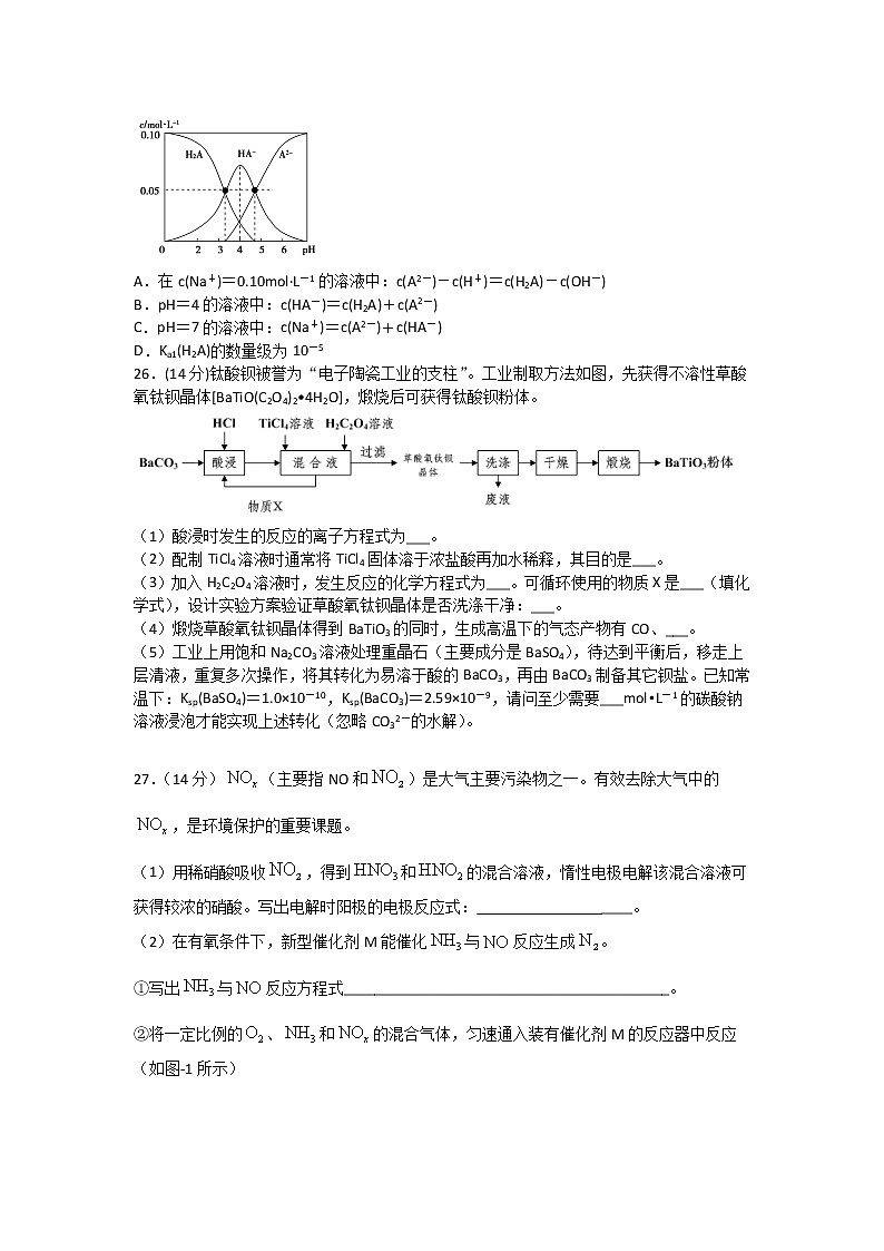 四川省泸县第一中学2020届高三下学期第一次在线月考化学试卷02