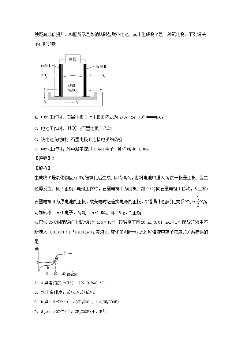 黑龙江省鹤岗市第一中学2020届高三12月月考化学试题02