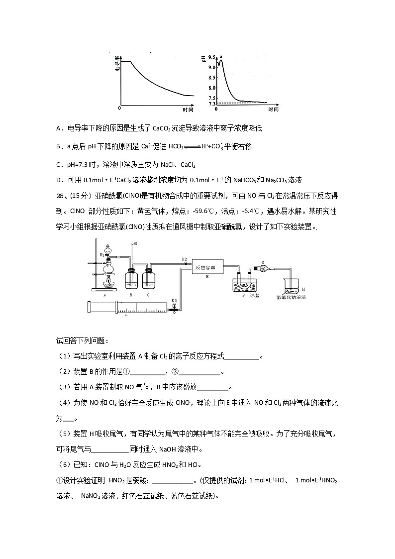 江西省上饶中学2020届高三6月高考模拟理科综合化学试题03