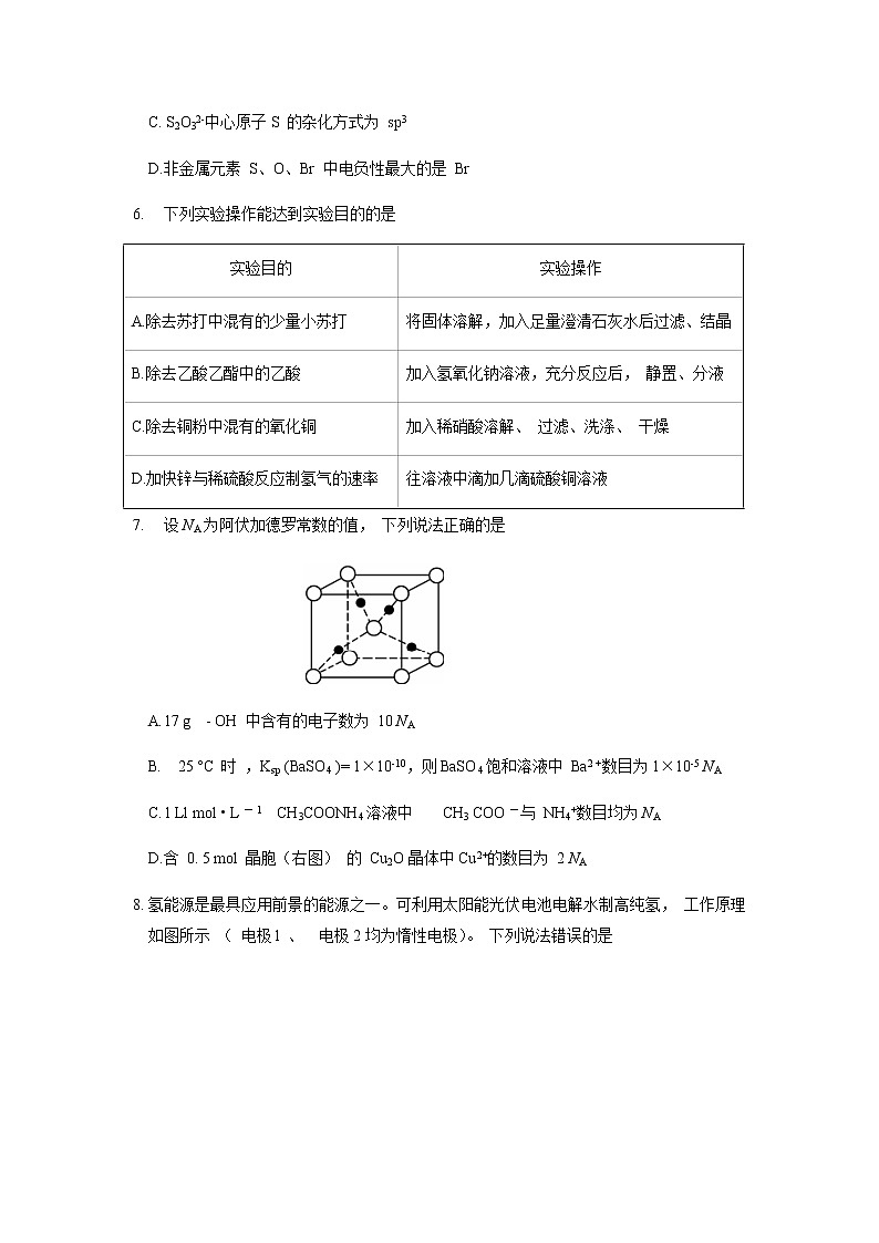 山东省潍坊市2020届高三第三次模拟化学试题03