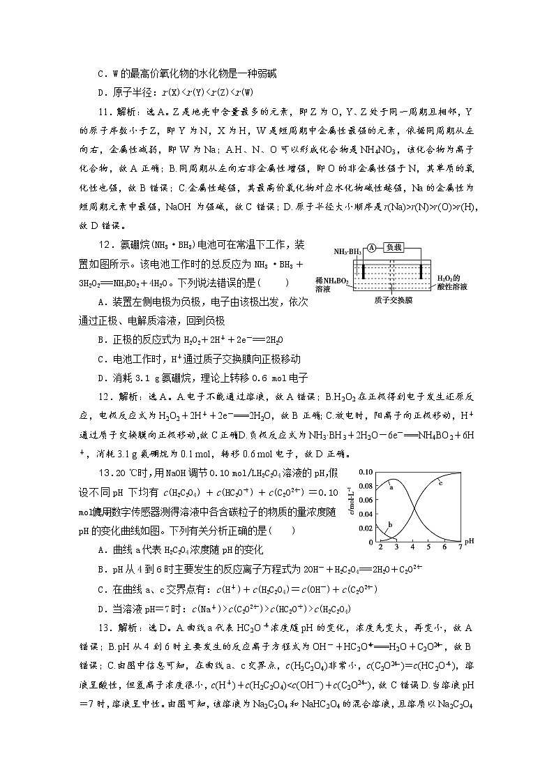 广东省清远市方圆培训学校2020届高三化学模拟试题精练（十一）第3页