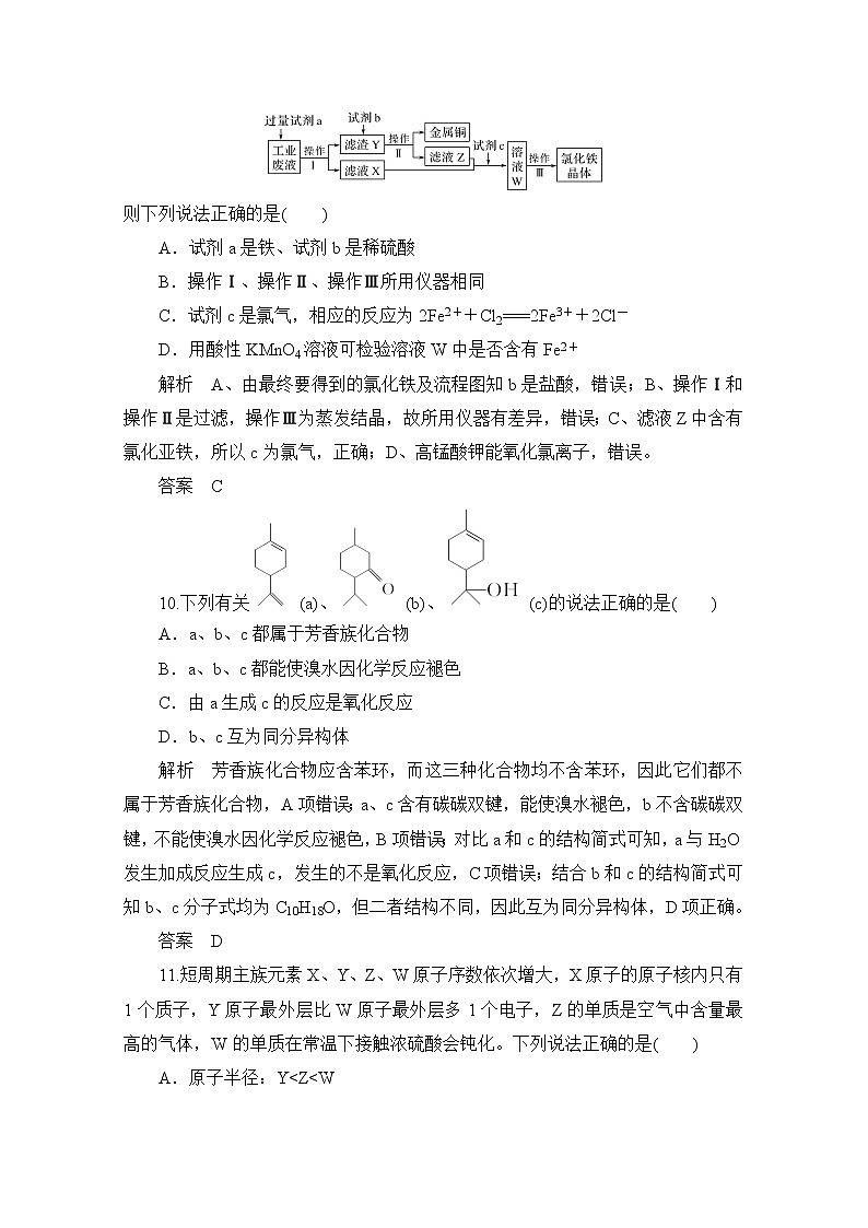 河北省2020届高三化学全国1卷模拟试卷16第2页