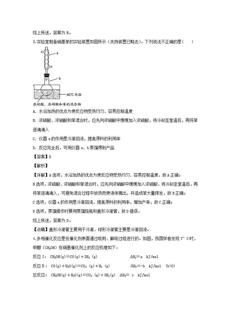 河南省周口市扶沟高中2020届高三第一次模拟考试理综化学试题第2页