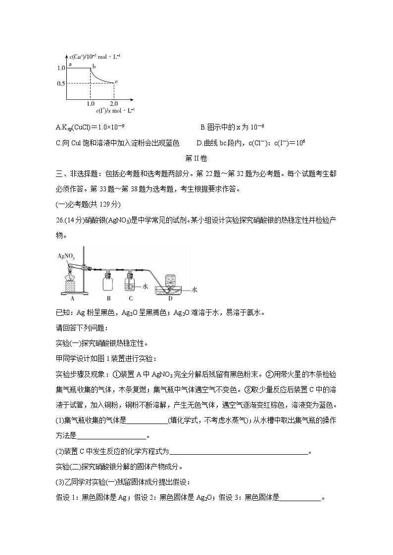2020届百校联考高考百日冲刺金卷全国Ⅰ卷 化学（一）03