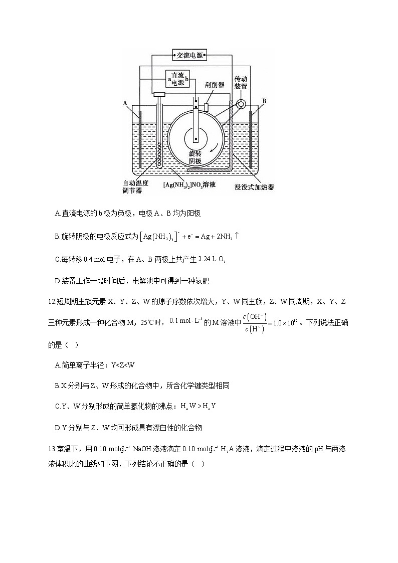 2020届高三模拟预测卷（全国Ⅰ卷） 化学部分试题03