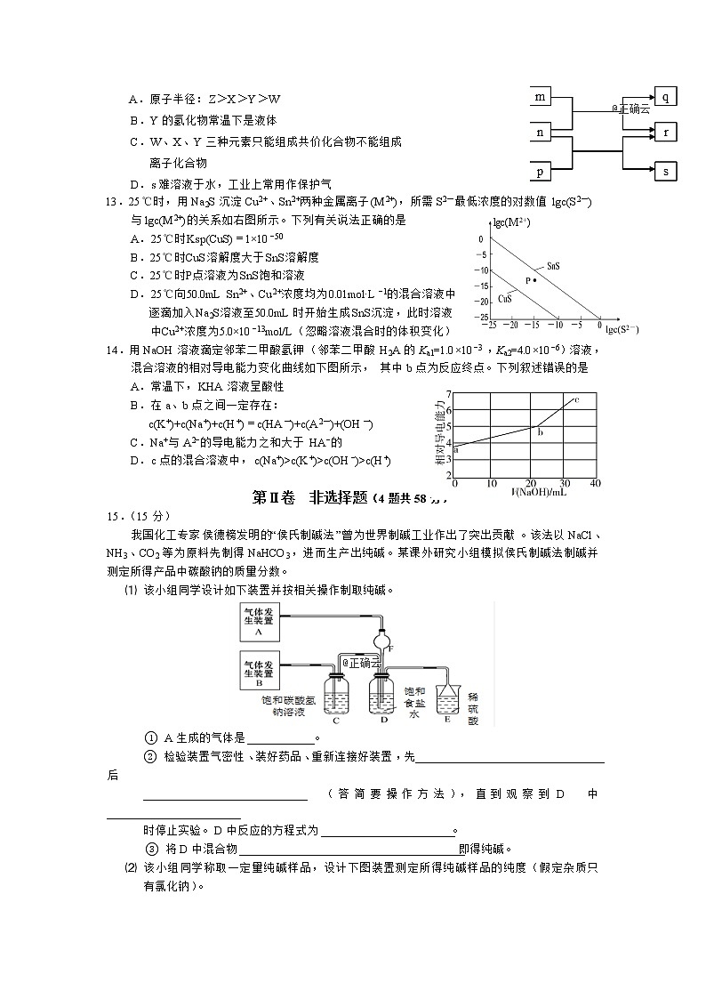 湖南省怀化市中方县第一中学2020届高三上学期期中考试化学试卷03