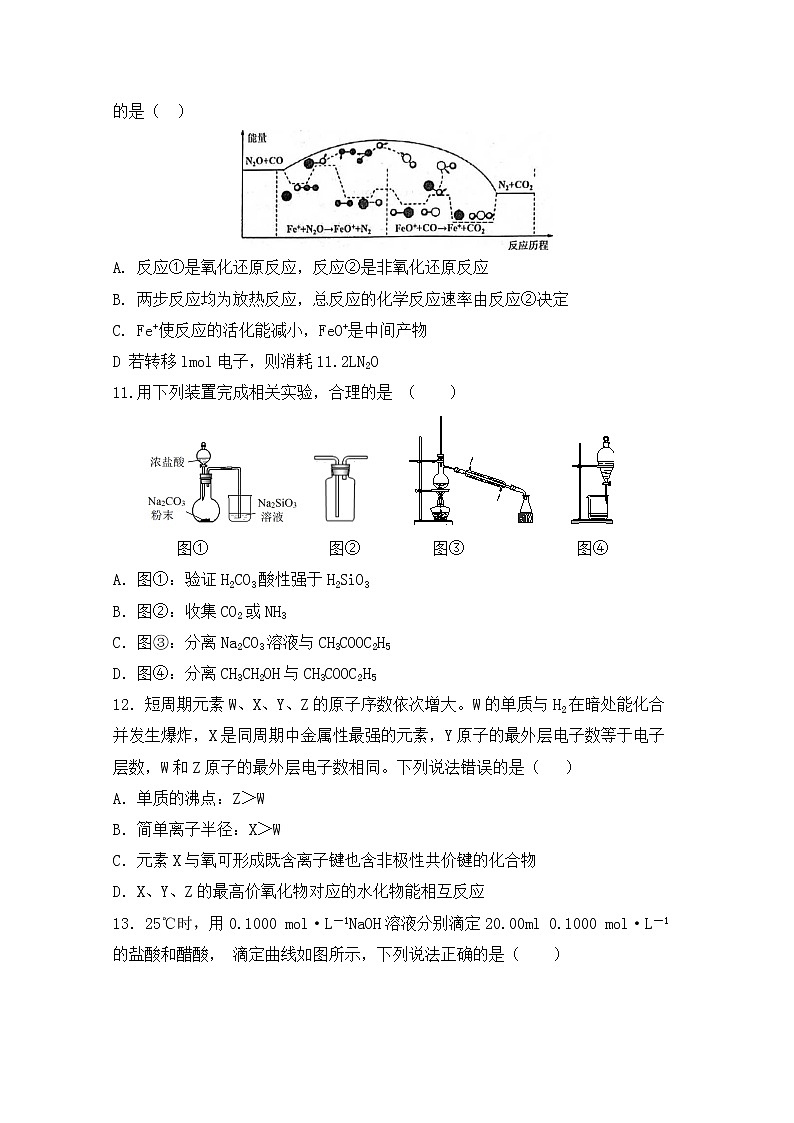 陕西省西安中学2020届高三仿真考试（一）化学试题02