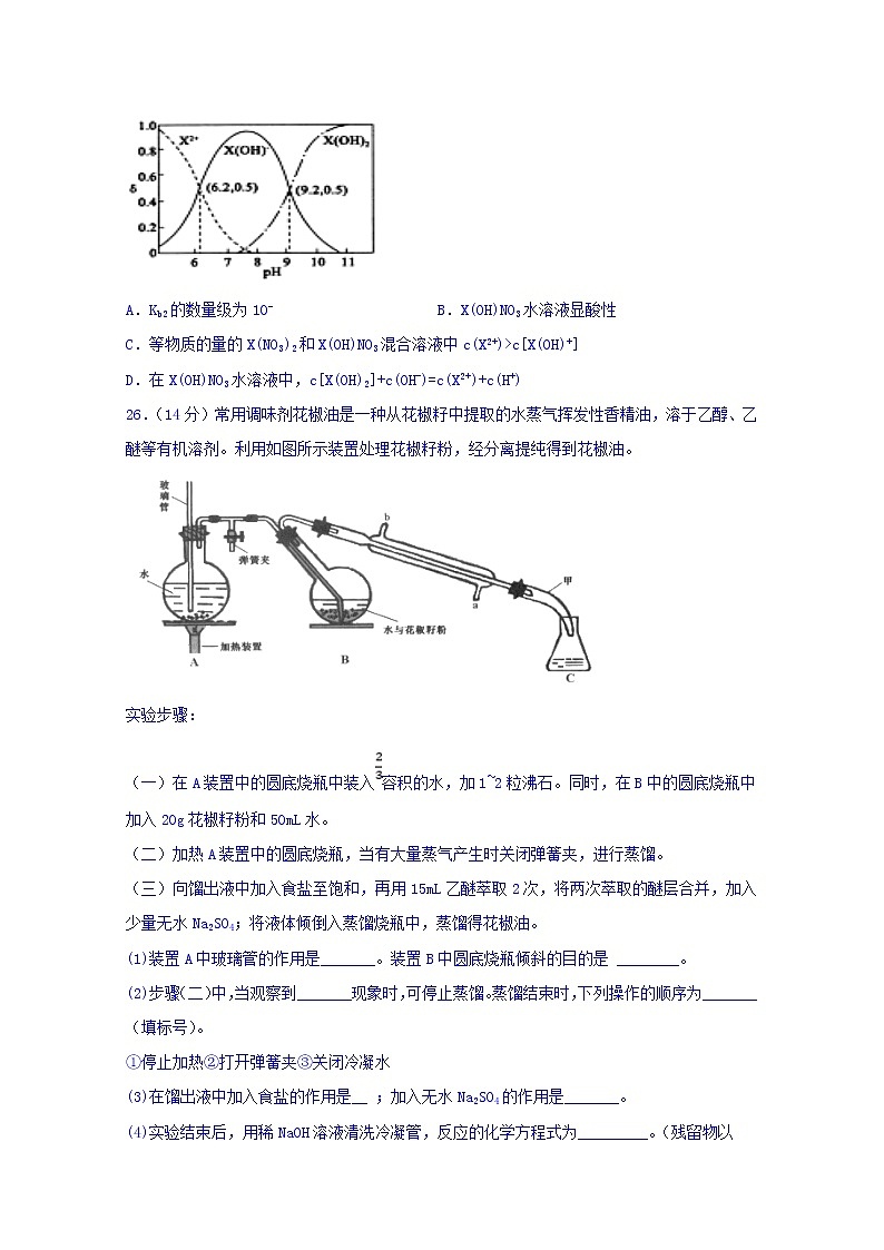 四川省棠湖中学2020届高三一诊模拟考试化学试题03