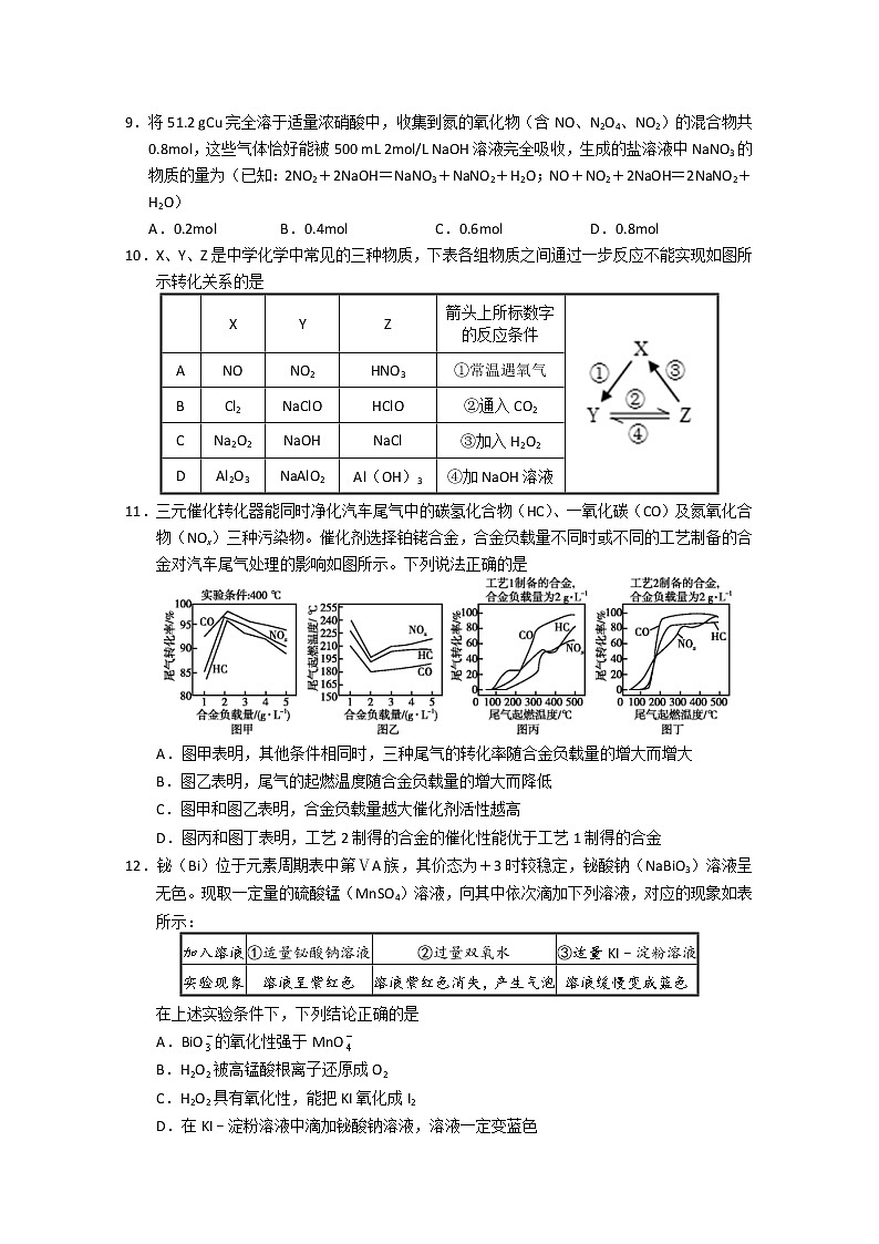 湘赣皖十五校2020届高三下学期第一次联考模拟化学试题第3页