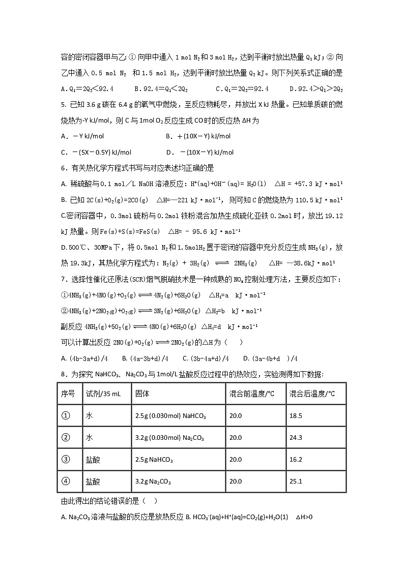 2017-2018学年宁夏石嘴山市第三中学高二下学期第一次月考化学试题 Word版第2页