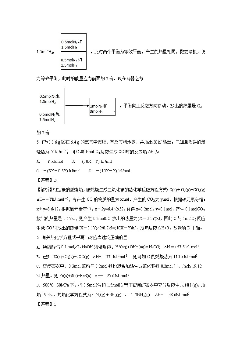2017-2018学年宁夏石嘴山市第三中学高二下学期第一次月考化学试题 解析版第3页
