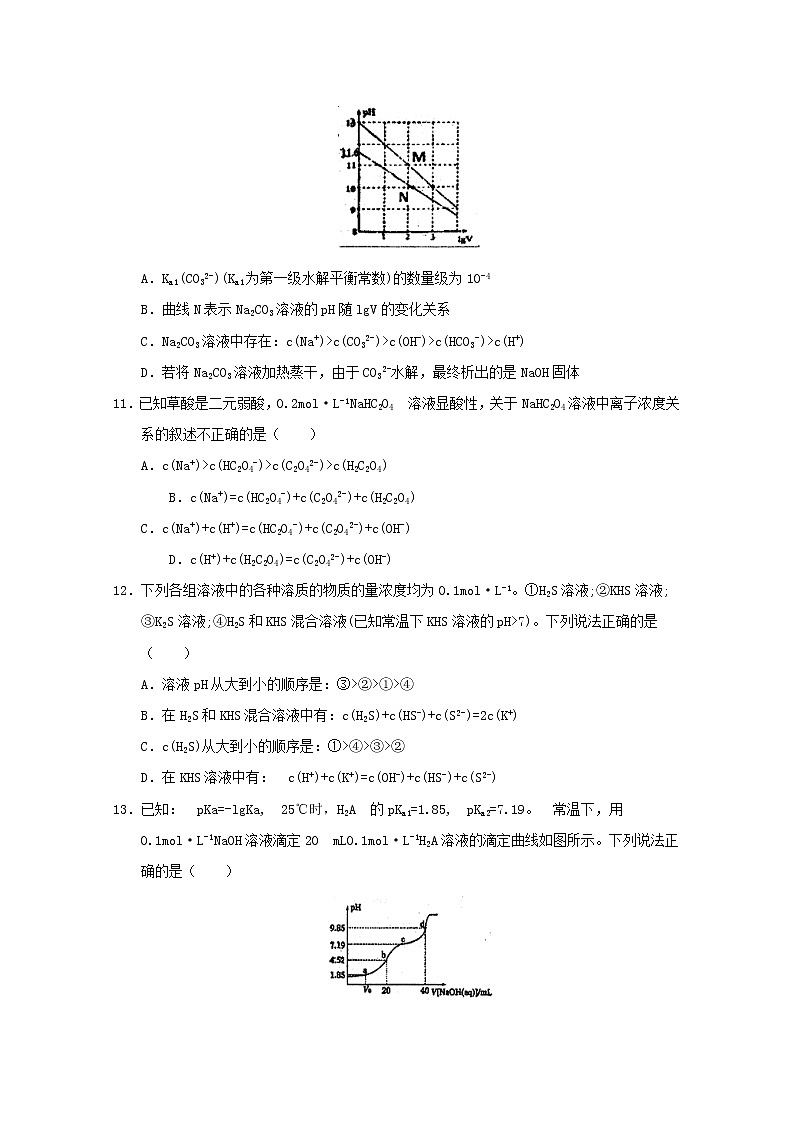 2017-2018学年福建省厦门双十中学高二下学期第二次月考化学试题 Word版第3页