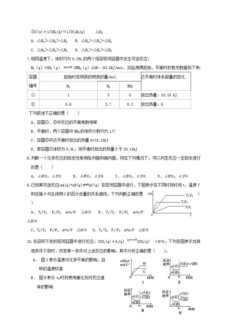 2019-2020学年吉林省白城市通榆县第一中学高二上学期第二次月考化学试题 word版02