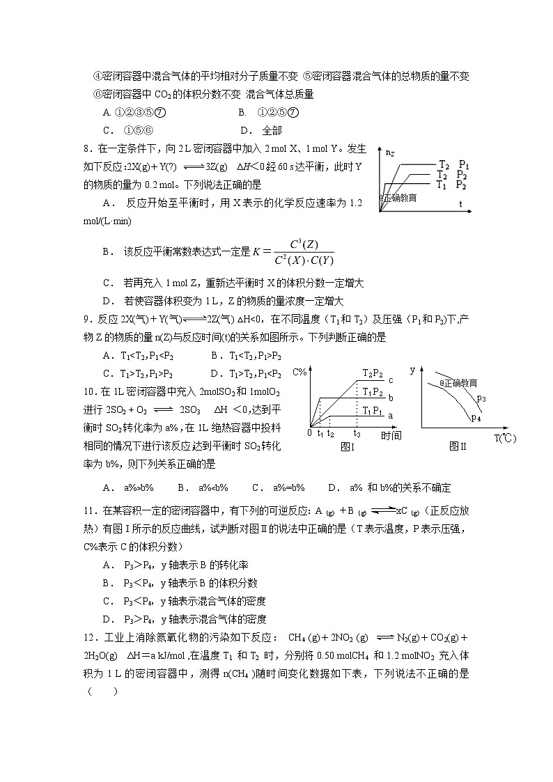 2018-2019学年江西省上饶中学高二（零班、奥赛班）上学期第一次月考化学试题（零奥）（Word版）03
