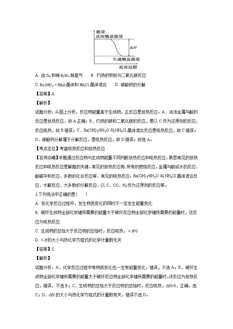 2018-2019学年宁夏育才中学高二上学期第一次（9月）月考化学试题 解析版第2页