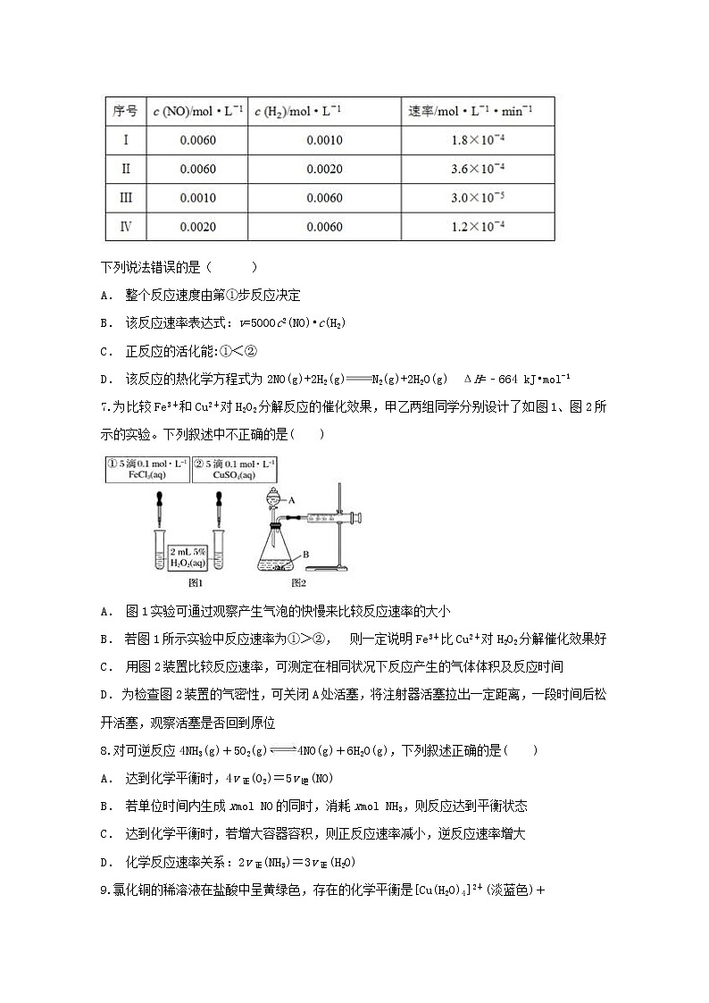 2018-2019学年安徽省定远重点中学高二上学期第三次月考化学试题 解析版03