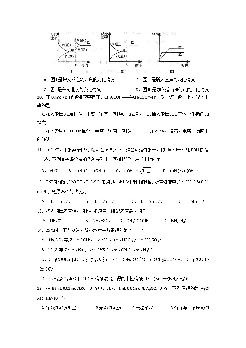 2018-2019学年广东省蕉岭县蕉岭中学高二上学期第三次月考化学试题 Word版03