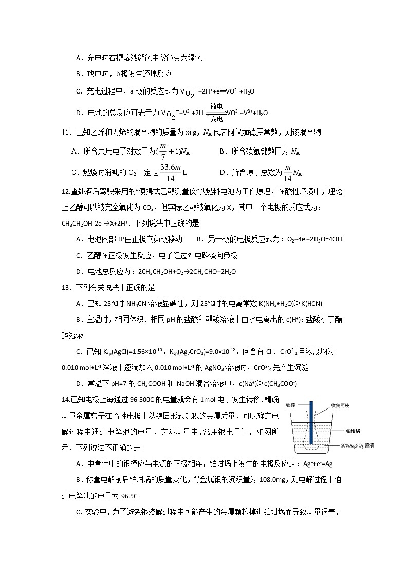 2017-2018学年江西省上饶县中学高二上学期第三次月考（实验班）化学试题 Word版03