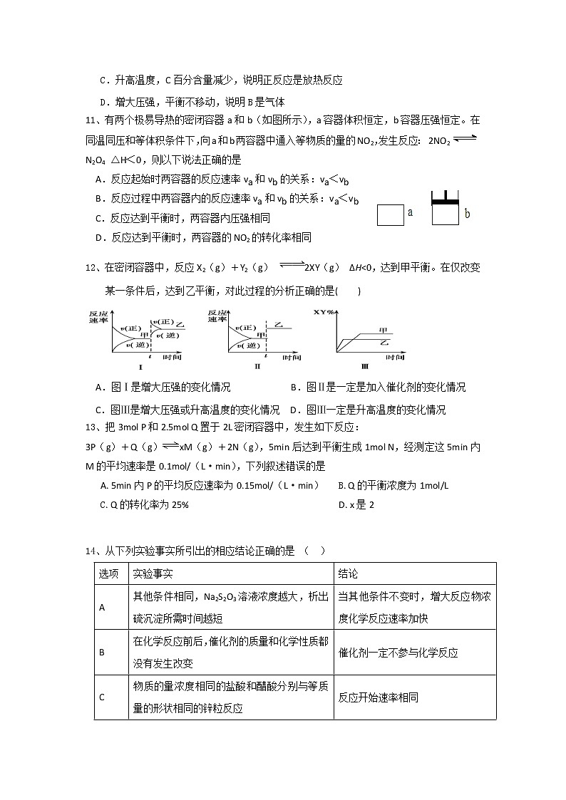 2017-2018学年江西省崇义中学高二上学期第一次月考化学试题03