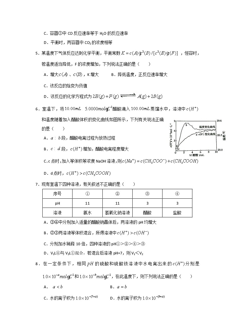 2017-2018学年江西省高安中学高二上学期第一次月考化学试题第2页