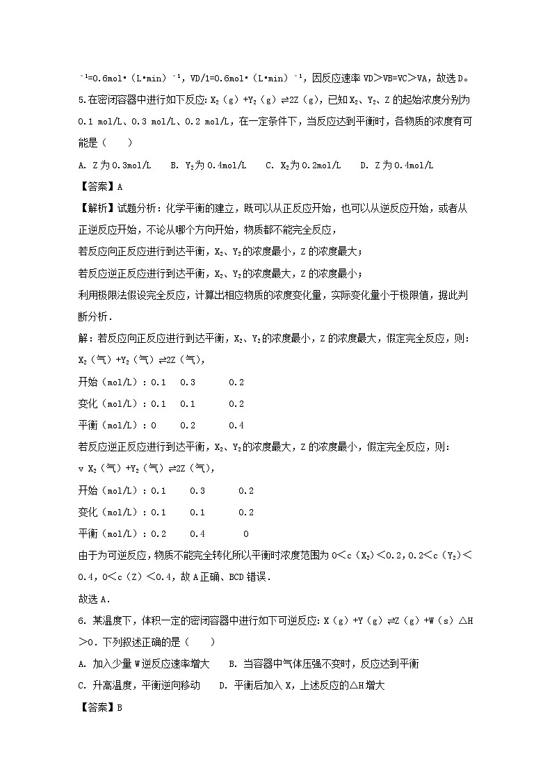 2017-2018学年贵州省思南中学高二上学期第一次月考化学试题 解析版第3页