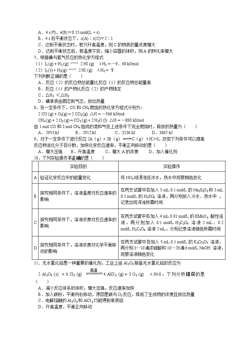 2017-2018学年贵州省遵义四中高二上学期第一次月考化学（理）试题第2页