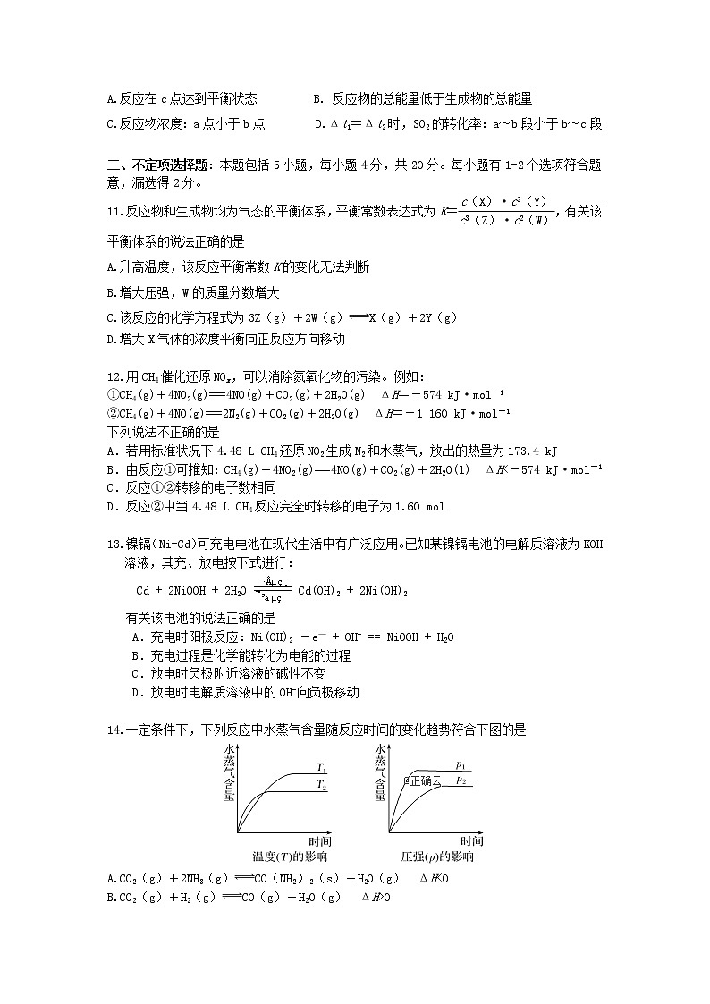 2018-2019学年江苏省江阴市第一中学高二下学期期中考试化学试题（Word版）03