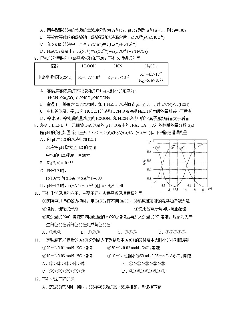 2017-2018学年宁夏银川一中高二下学期期中化学试题（Word版）第2页