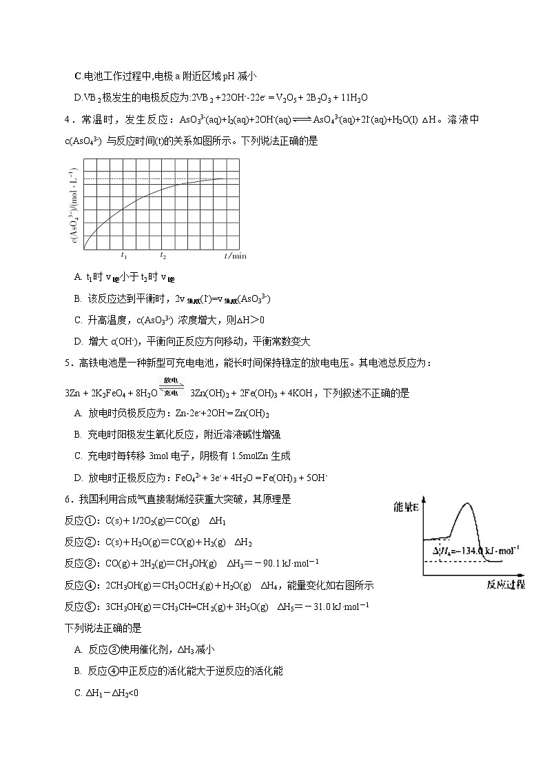 2017-2018学年福建省厦门外国语学校高二下学期期中考试化学试题（Word版）第2页