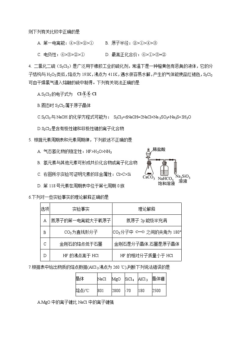 2017-2018学年福建省师大附中高二下学期期中考试化学试题（实验班）（Word版）第2页