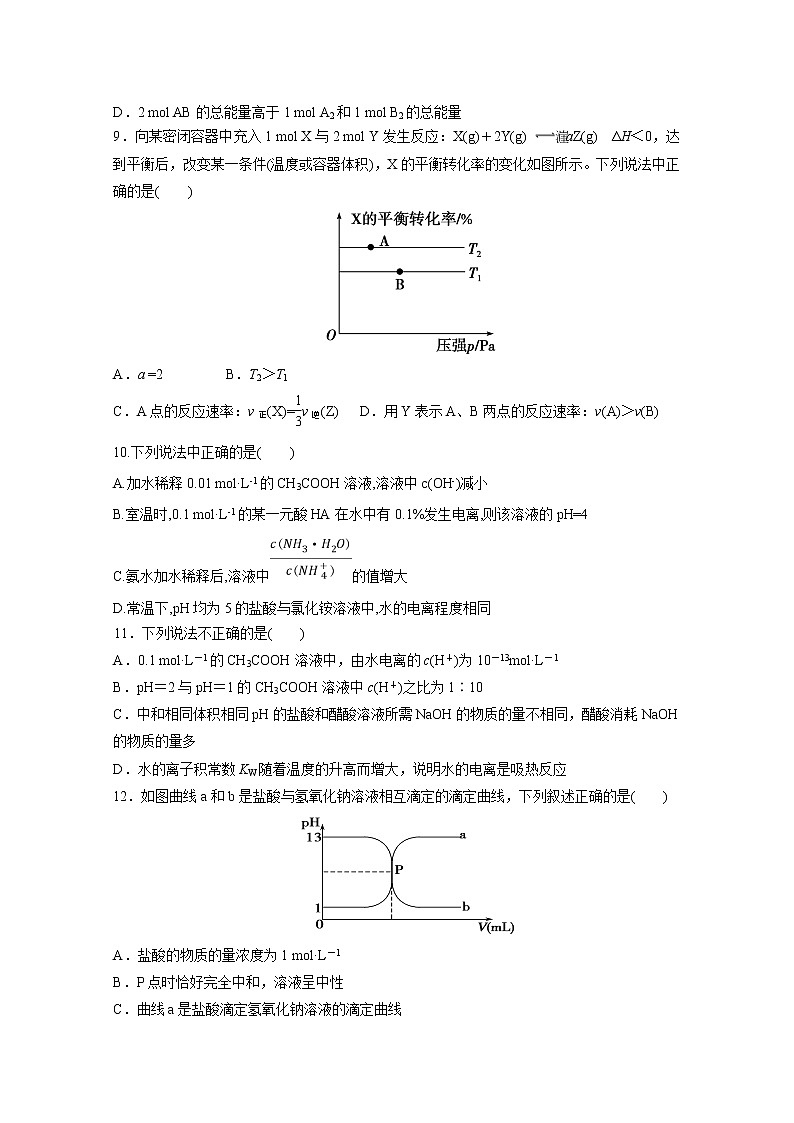 2017-2018学年广西桂林市第十八中学高二下学期期中考试化学试题 Word版03