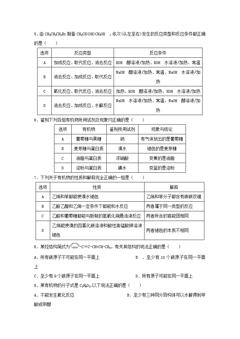 2017-2018学年河南省南阳市高二下学期期中考试化学试题 Word版第2页