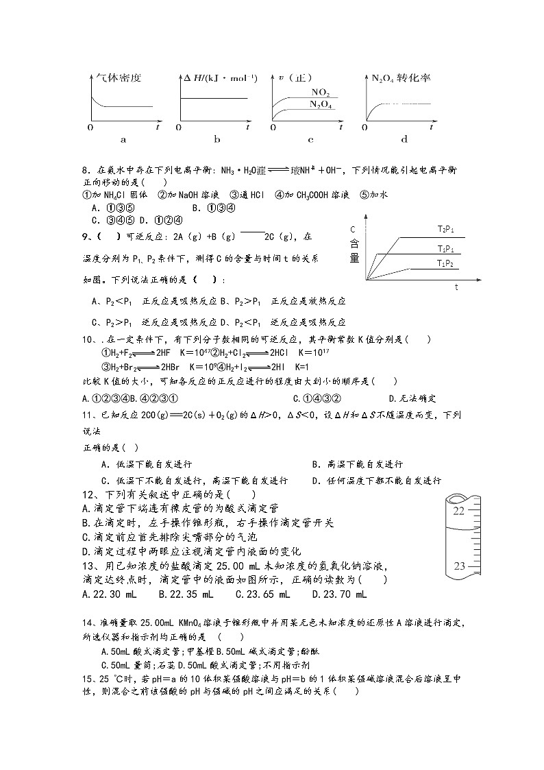 2017-2018学年云南省中央民大附中芒市国际学校高二上学期期中考试化学试题（无答案）第2页