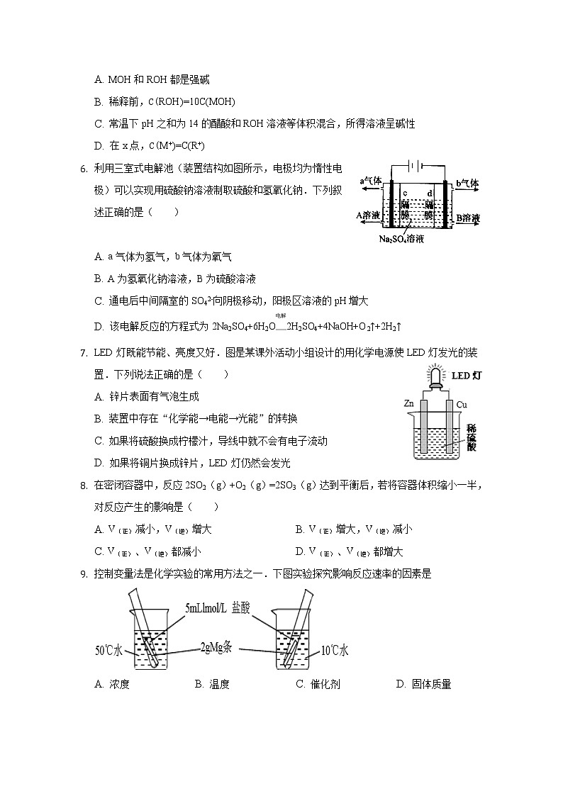 2017-2018学年河北省永年县第二中学高二上学期期中考试化学试题第2页