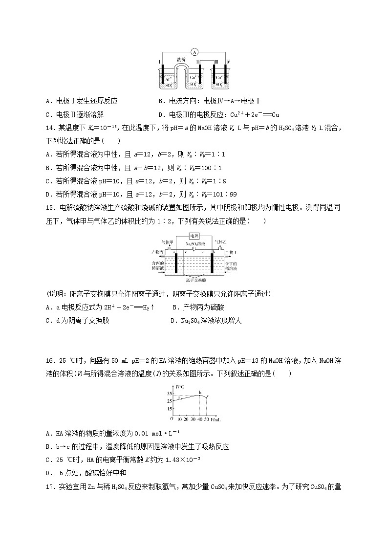 2017-2018学年黑龙江省哈尔滨市第六中学高二上学期期中考试化学（理）试题03