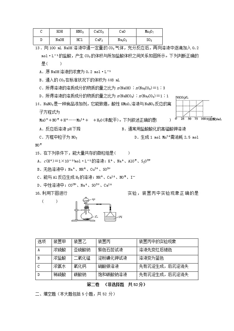 2018-2019学年江西省高安中学高二下学期期末考试化学试题 Word版03