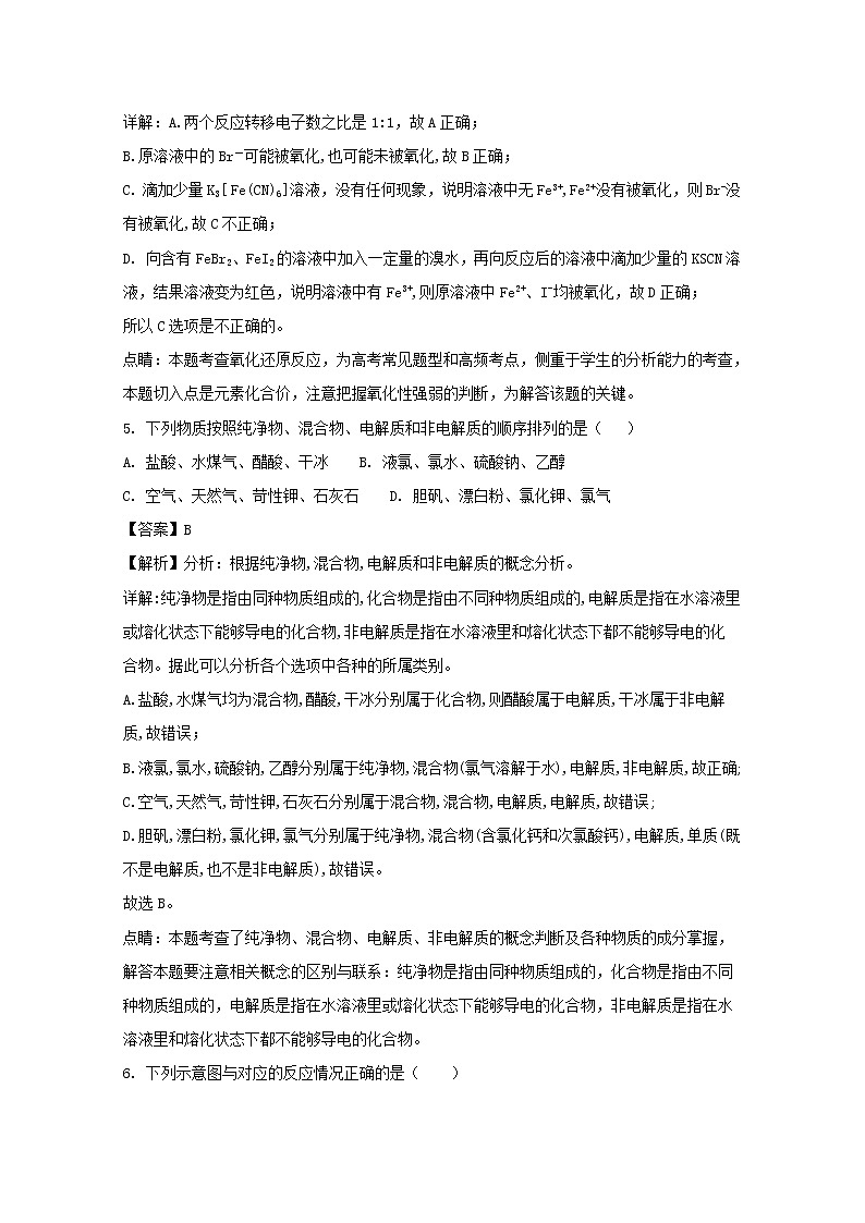 2017-2018学年江西省高安中学高二下学期期末考试化学试题 解析版03