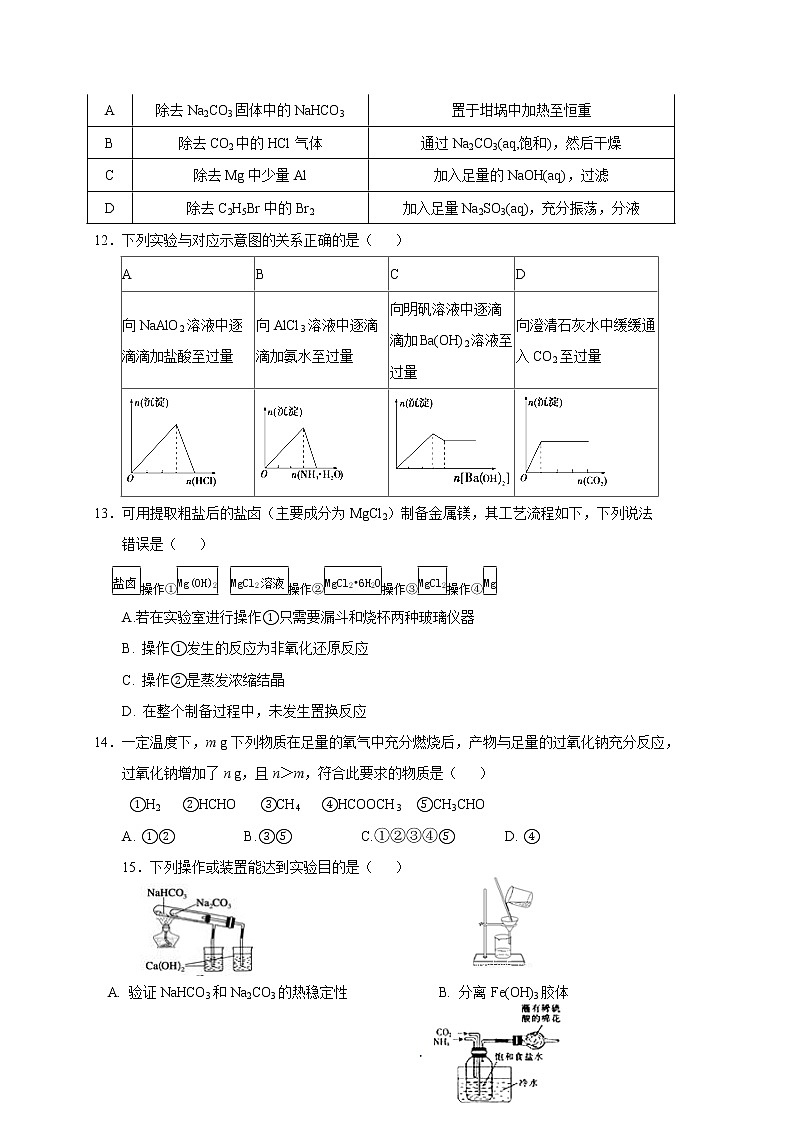 2017-2018学年江西省南昌市第十中学高二下学期期末考试化学试题（Word版）03