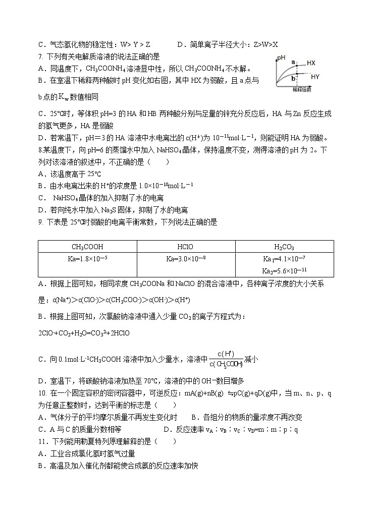 2019-2020学年广东省汕头市金山中学高二上学期期末考试 化学 word版02