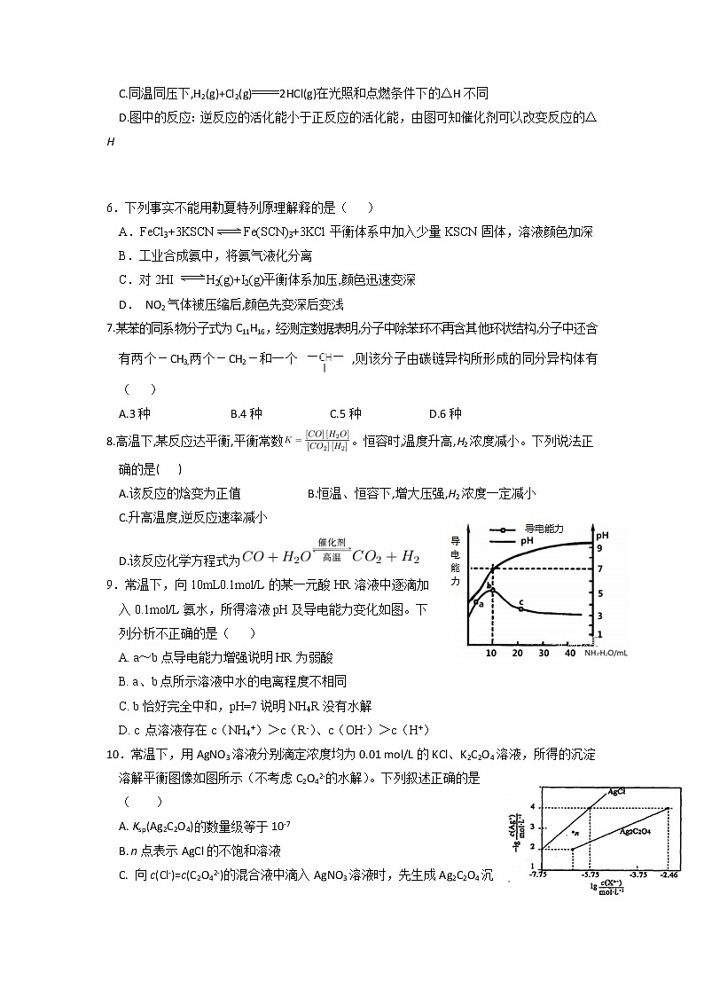 2019-2020学年江西省南昌市第二中学高二上学期期末考试化学试题 Word版第2页