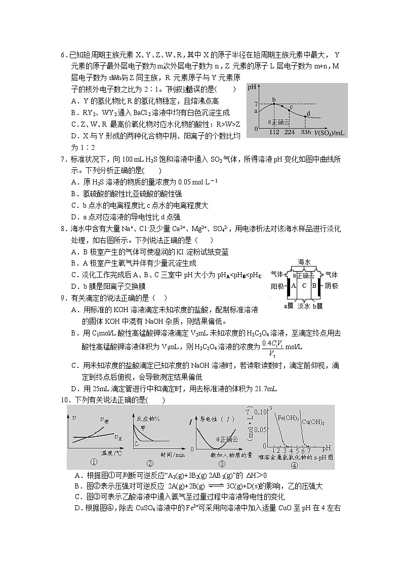 2018-2019学年山西省长治二中高二上学期期末考试化学试题 Word版02