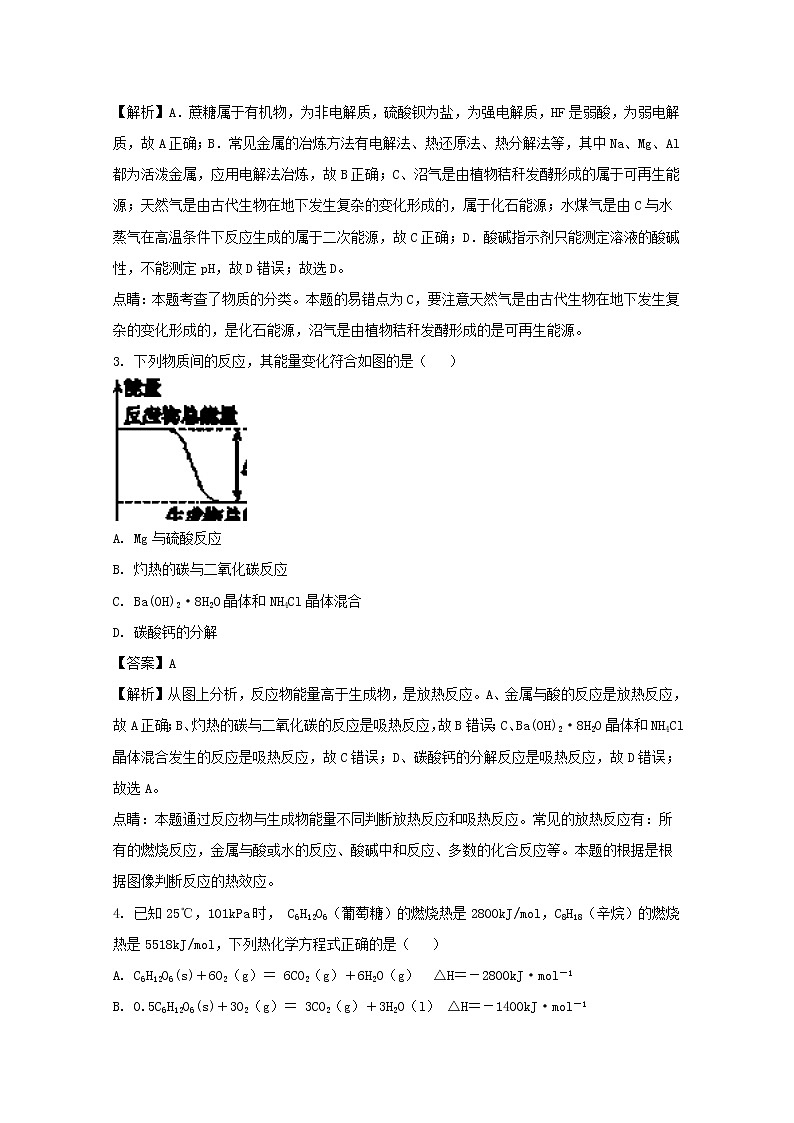 2017-2018学年重庆市綦江区高二上学期期末高中联考化学试题 解析版第2页